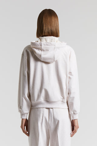 Sweatshirt in soft stretch cotton