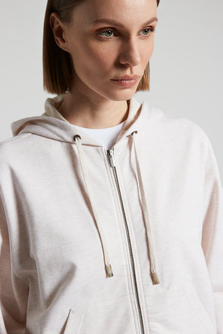 Sweatshirt in soft stretch cotton