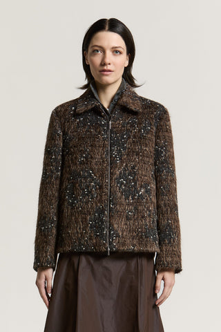 Surchemise en jacquard de laine
