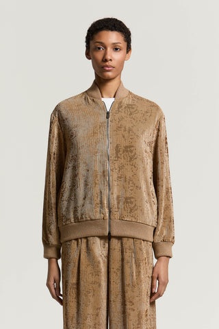 Jacke aus Viskosecordsamt