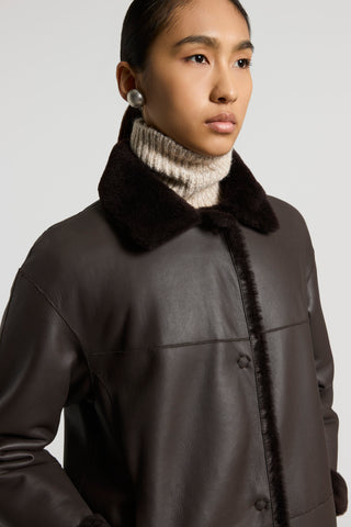 Genuine Lacaune shearling jacket