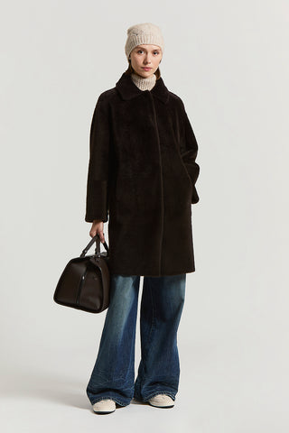 Genuine Lacaune shearling jacket