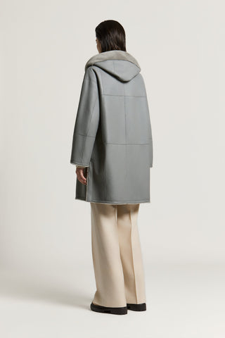 Genuine Lacaune shearling midi jacket