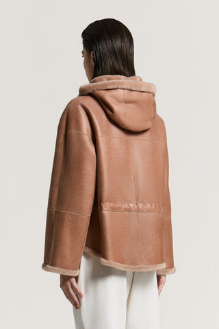 Chaqueta de auténtico pelo de borrego merinillo