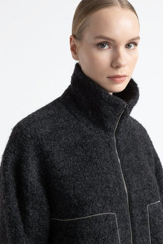 Bouclé wool and alpaca jacket  