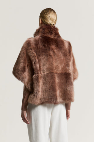 Cape en peau de mouton Lacaune