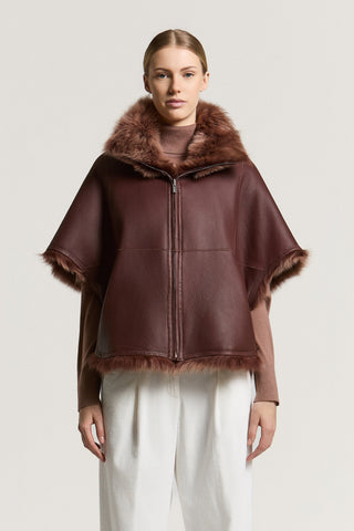 Lacaune shearling cape