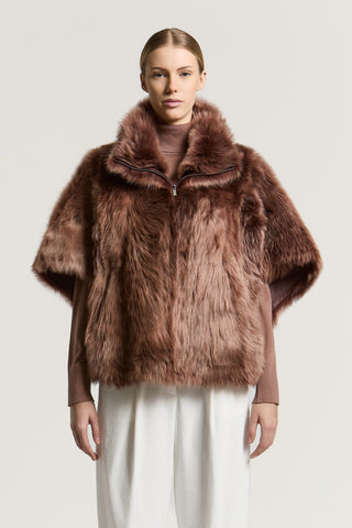 Cape en peau de mouton Lacaune
