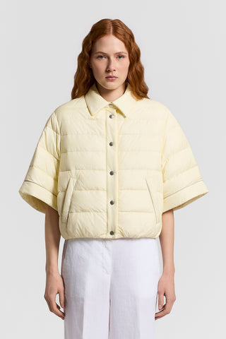 Lightweight down jacket with 3/4 sleeves