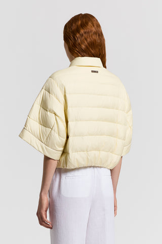 Lightweight down jacket with 3/4 sleeves