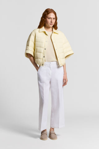 Cotton/linen crewneck sweater