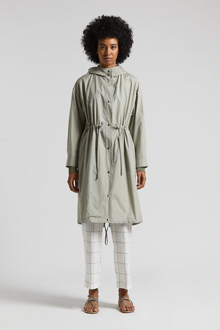 Technical cotton duster coat