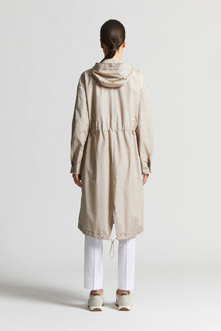 Technical cotton duster coat