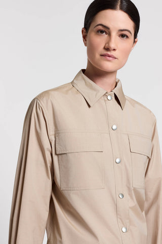 Jacke aus leichter Funktionsbaumwolle