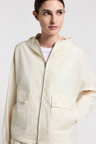 Lightweight jacket in technical cotton canvas