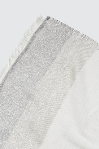 Ombre stole in faded linen