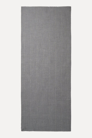 Stola aus reiner Schurwolle mit dem Detail Punto Luce