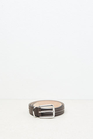 Genuine leather belt with Punto Luce