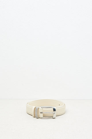 Genuine leather belt with Punto Luce