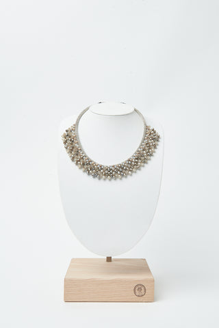 Choker with Punto Luce detail and demi-crystals