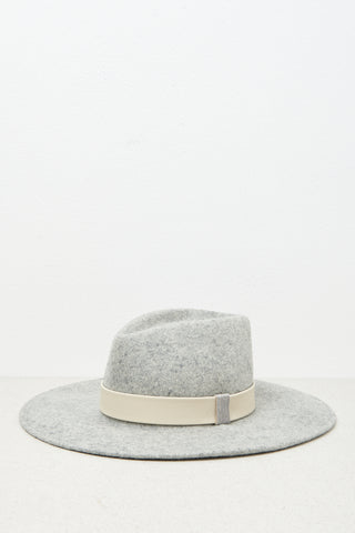 Wool felt wide brim fedora  