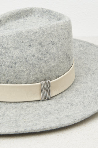 Wool felt wide brim fedora  