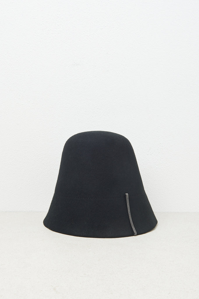 Wool felt lampshade hat  