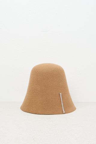 Wool felt lampshade hat  