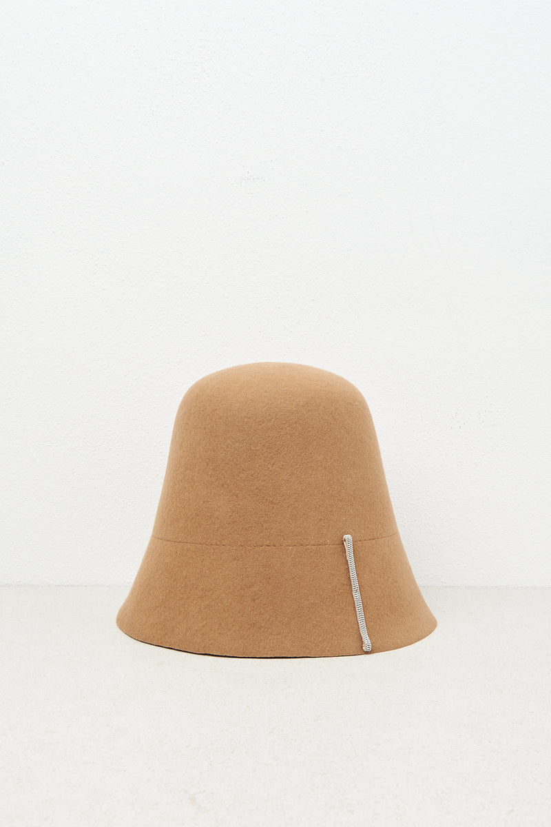 Wool felt lampshade hat – Peserico