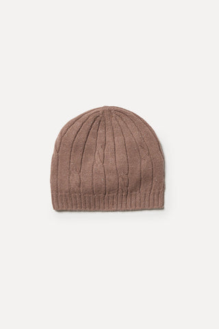 Wool, silk, viscose and cashmere beanie