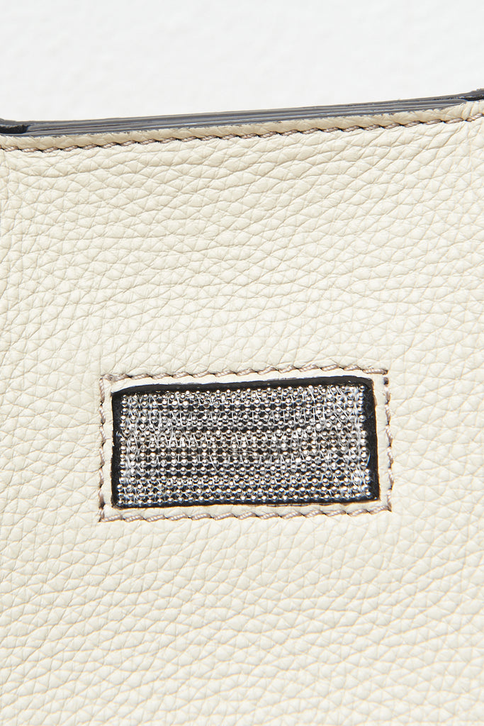 Real leather midi handbag  