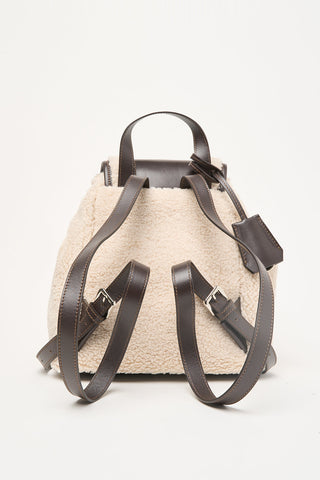 Faux fur backpack