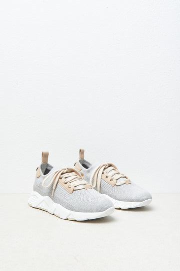 Cotton and lurex knit sneakers – Peserico