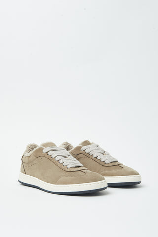 Nubuck leather sneakers