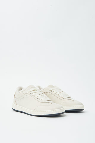 Nubuck leather sneakers