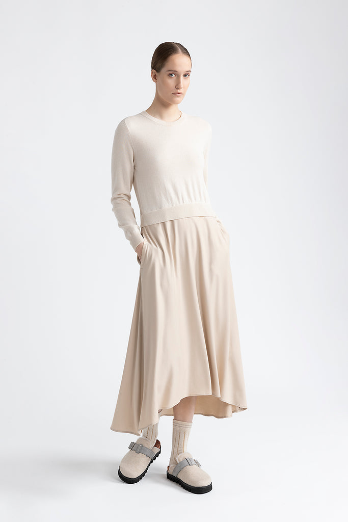 Wool, silk and cashmere dress  