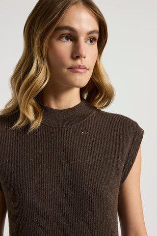Tricot viscose-blend twill dress