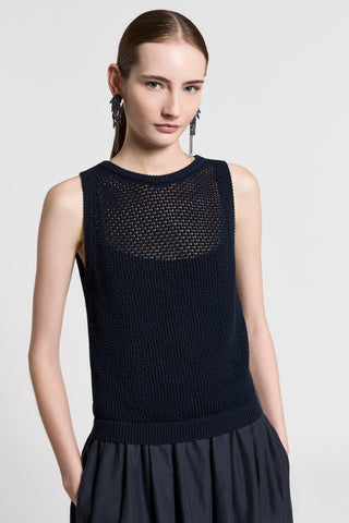 Bi-material premium cotton dress