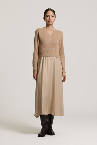 Robe en laine, soie et cachemire 1 / 4