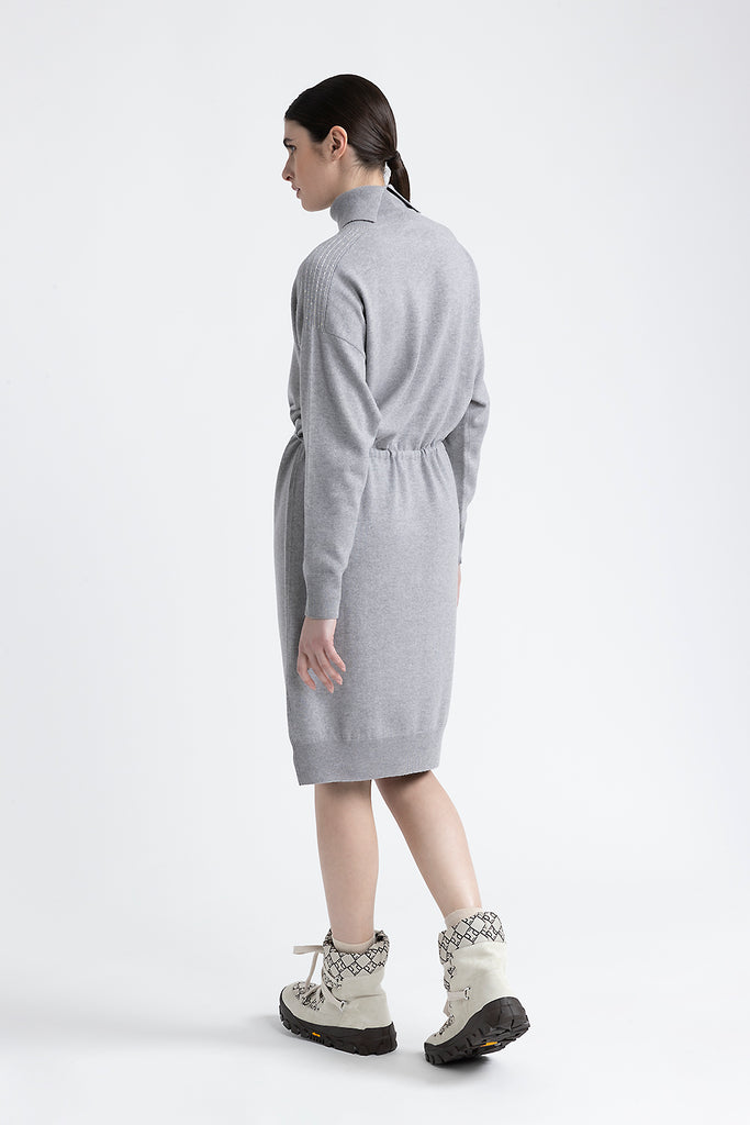 Wool, silk and cashmere midi dresss  