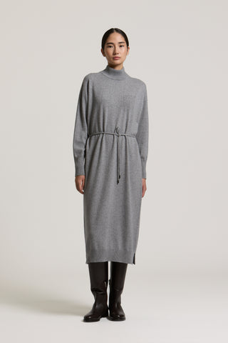 Robe longue en laine, soie et cachemire 1 / 4