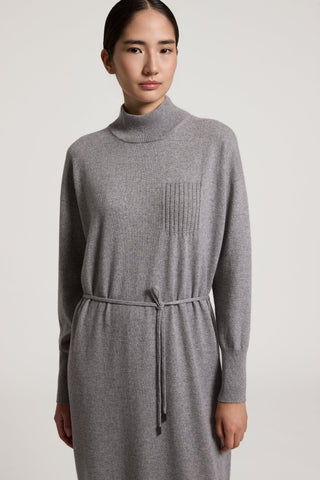 Robe longue en laine, soie et cachemire 3 / 4