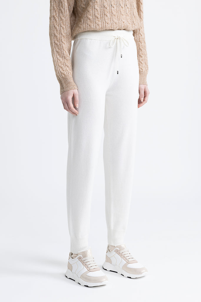 Wool, silk and cashmere joggers  