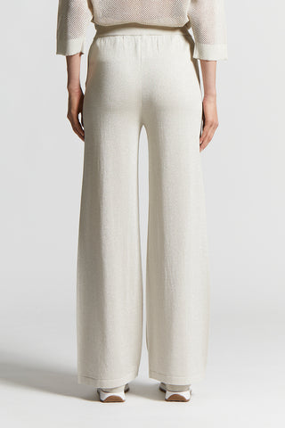 Trousers in cotton crepe yarn