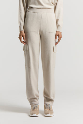 Cashmere, silk and wool trousers