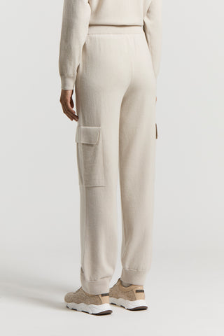 Cashmere, silk and wool trousers