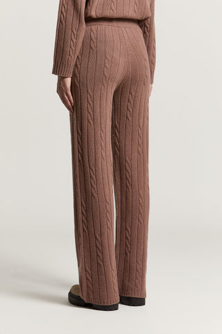 Wool, silk, cashmere and lamé trousers