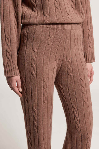 Wool, silk, cashmere and lamé trousers