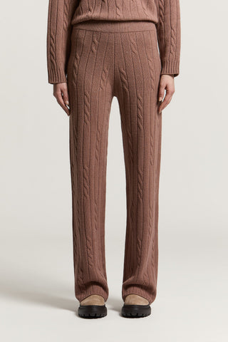Wool, silk, cashmere and lamé trousers