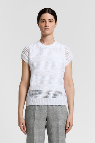 Pullover aus reiner Baumwolle mit Pailletten